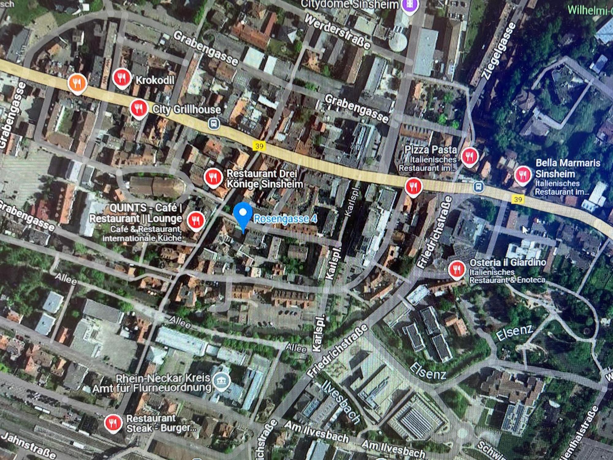 City Apartment Stadtwohnung Mit Kueche Und Netflix Nahe Bahnhof Sinsheim Exteriör bild